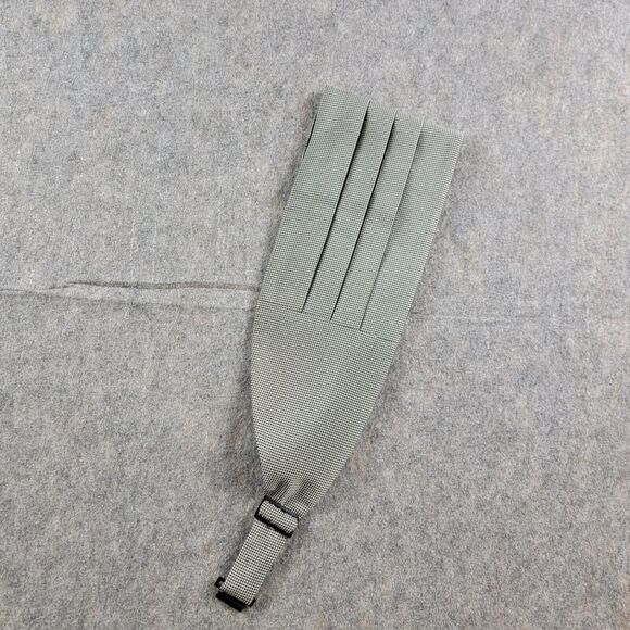 Other - Polo Ralph Lauren Vintage Houndstooth Tuxedo Silk Cummerbund Black White S/M